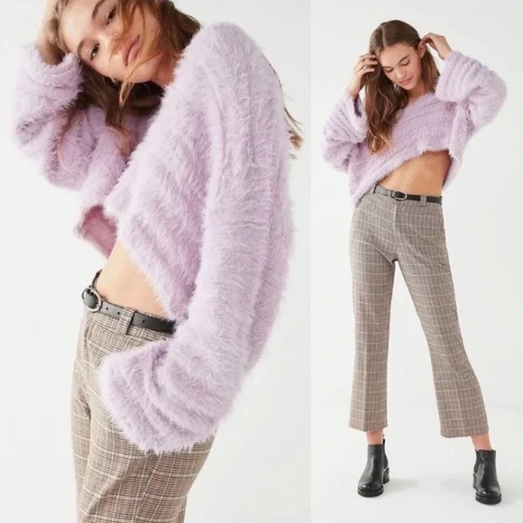 Urban Outfitters Fuzzy Purple Sweater - Picture 1 of 7